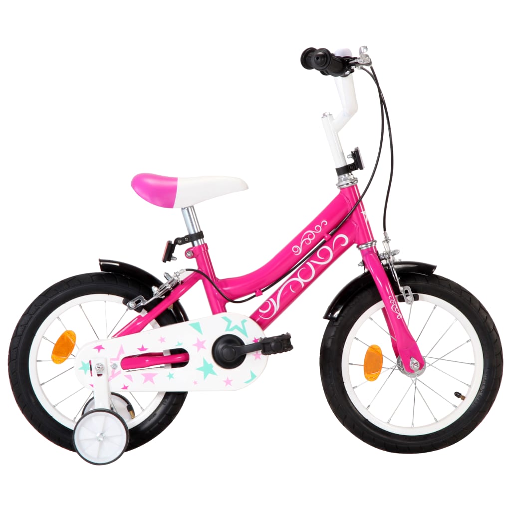 Kinderfiets 16 inch zwart en blauw