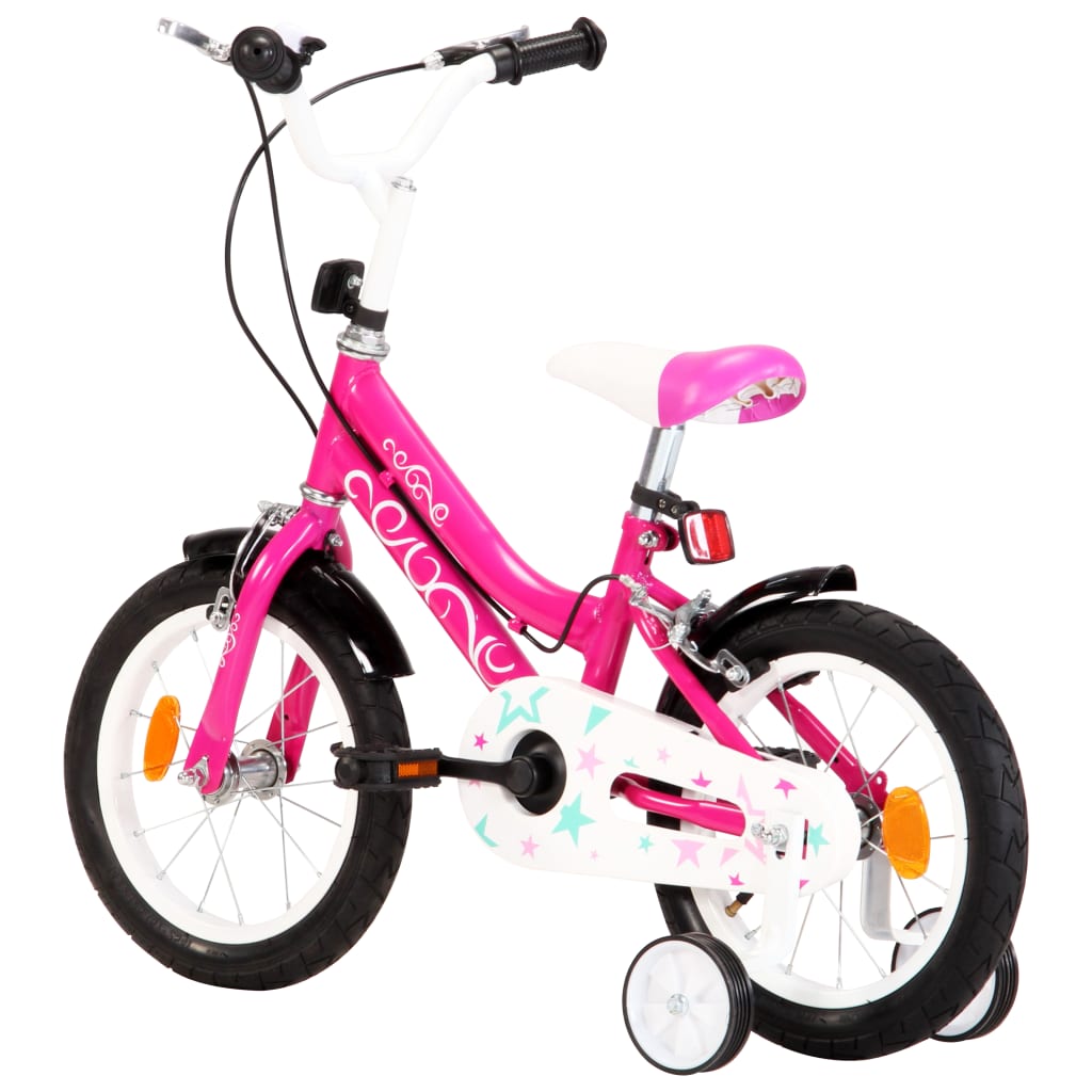 Kinderfiets 16 inch zwart en blauw