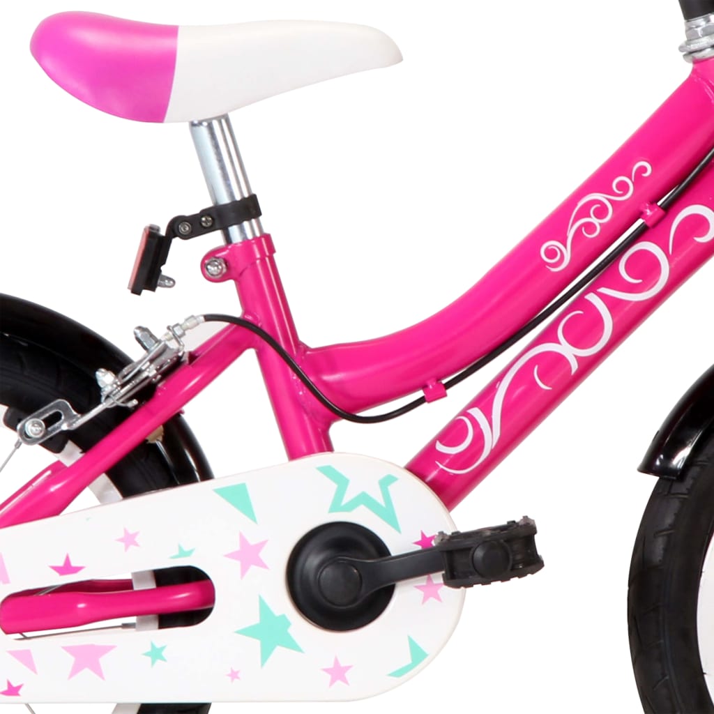 Kinderfiets 16 inch zwart en blauw