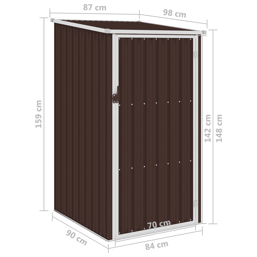 Tuinschuur 87x98x159 cm gegalvaniseerd staal