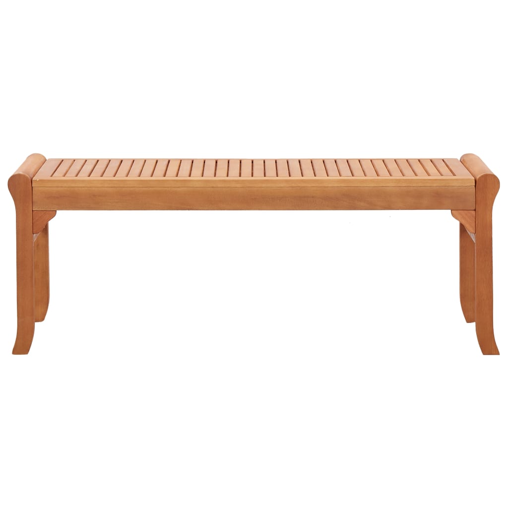 Banc de jardin 3 places 150 cm bois d'eucalyptus massif