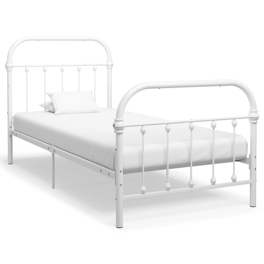 Bedframe metaal zwart 120x200 cm