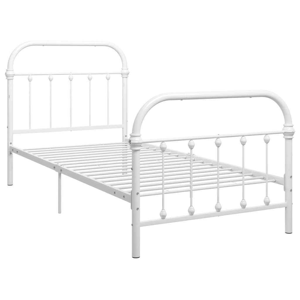 Bedframe metaal zwart 120x200 cm