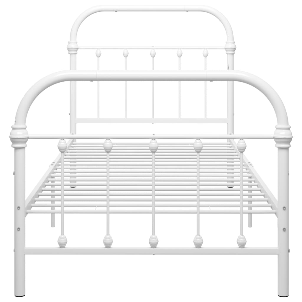 Bedframe metaal zwart 120x200 cm