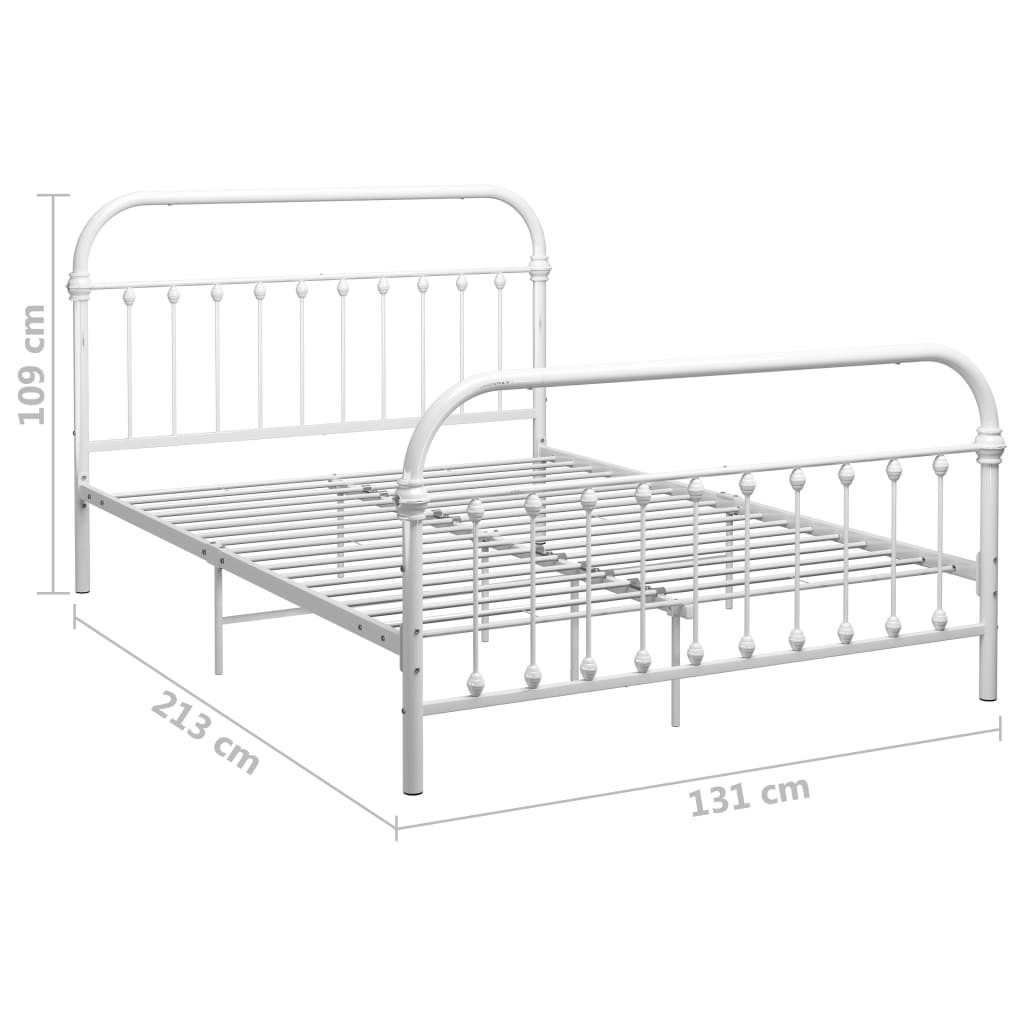 Bedframe metaal zwart 120x200 cm