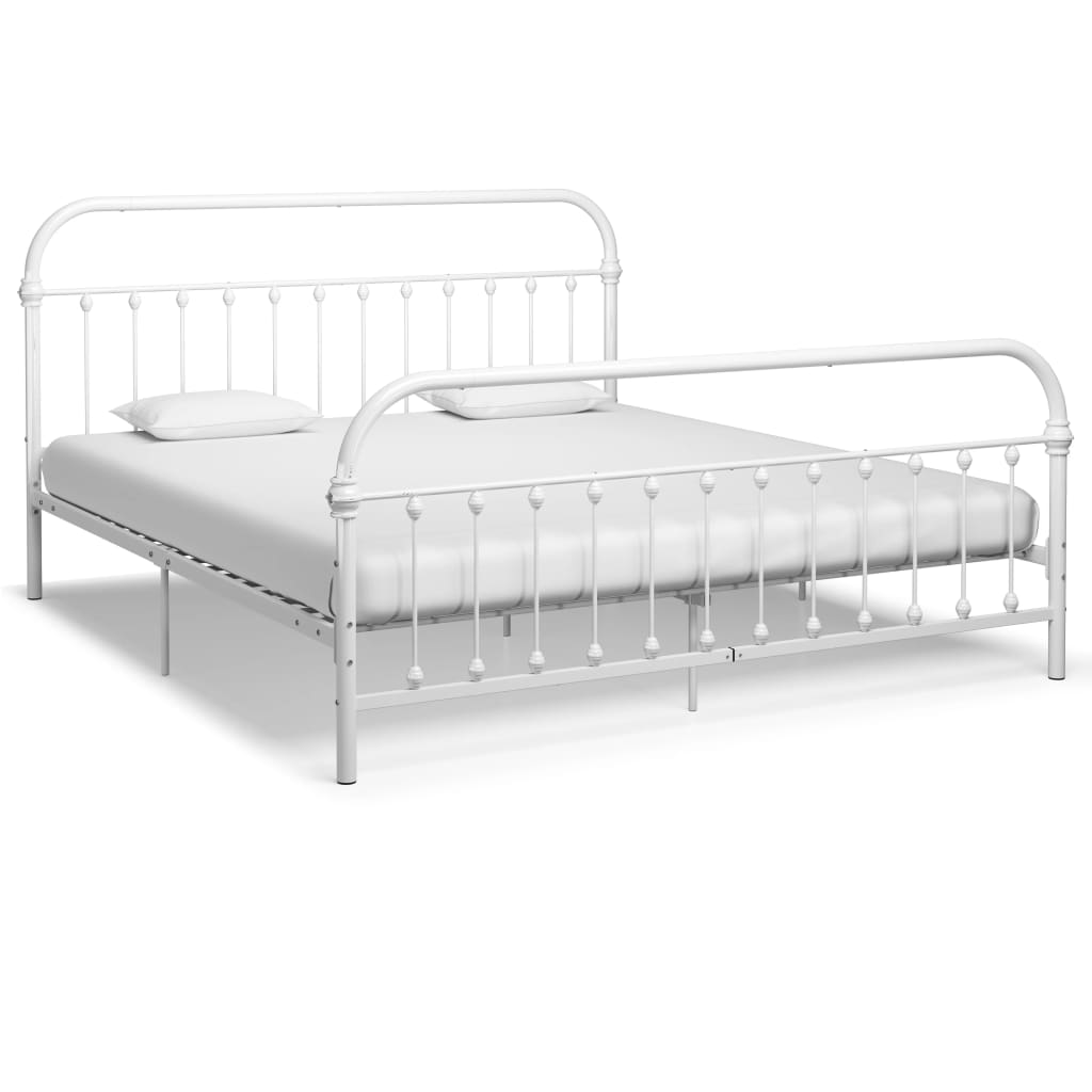 Bedframe metaal zwart 120x200 cm