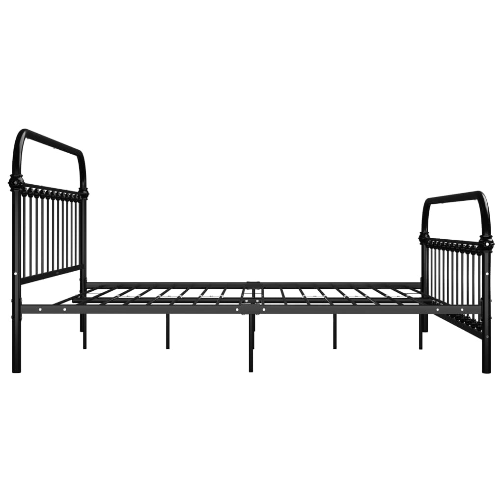 Bedframe metaal zwart 120x200 cm