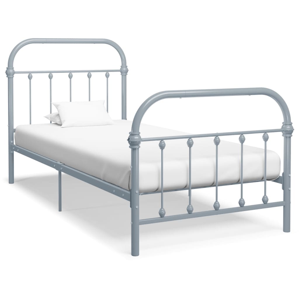 Bedframe metaal zwart 120x200 cm