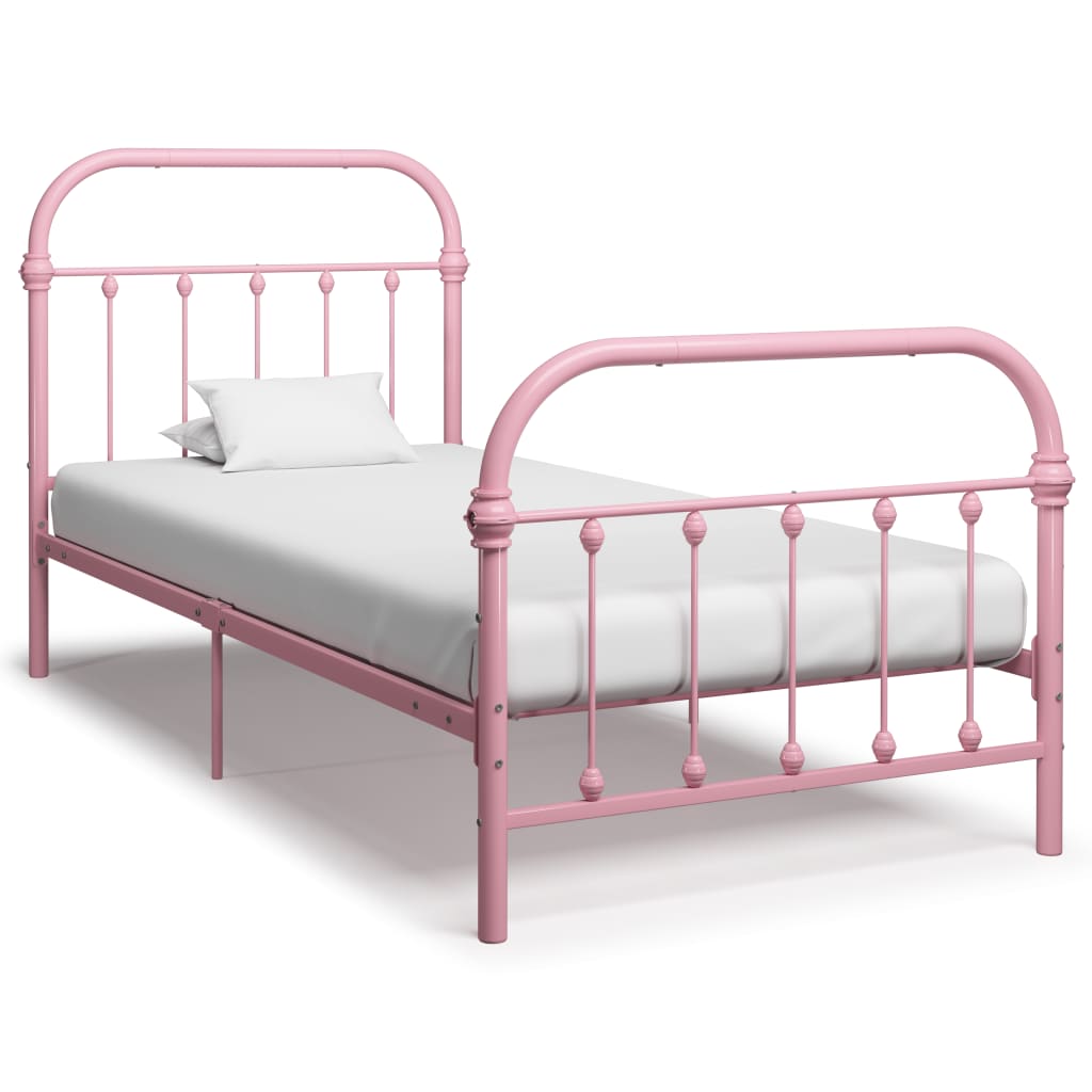 Bedframe metaal zwart 120x200 cm