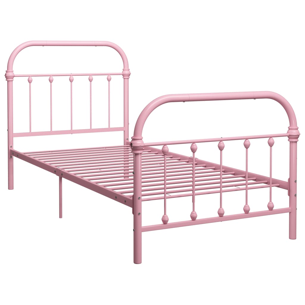 Bedframe metaal zwart 120x200 cm