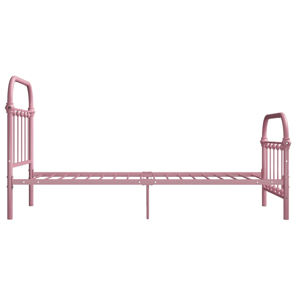 Bedframe metaal zwart 120x200 cm