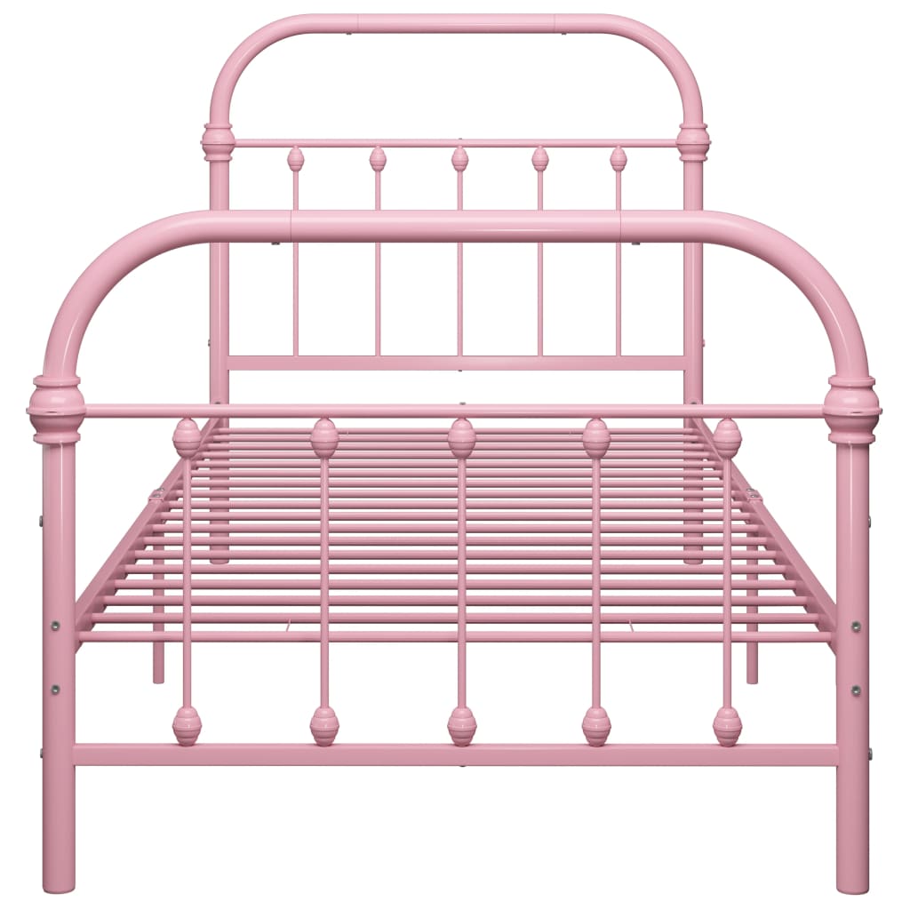 Bedframe metaal zwart 120x200 cm