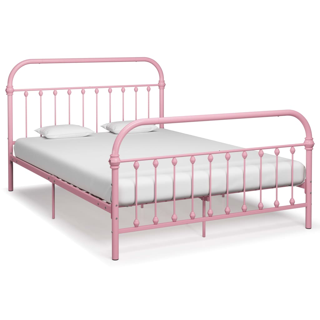 Bedframe metaal zwart 120x200 cm