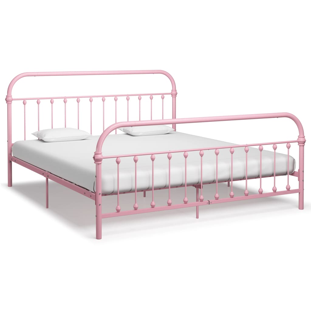 Bedframe metaal zwart 120x200 cm