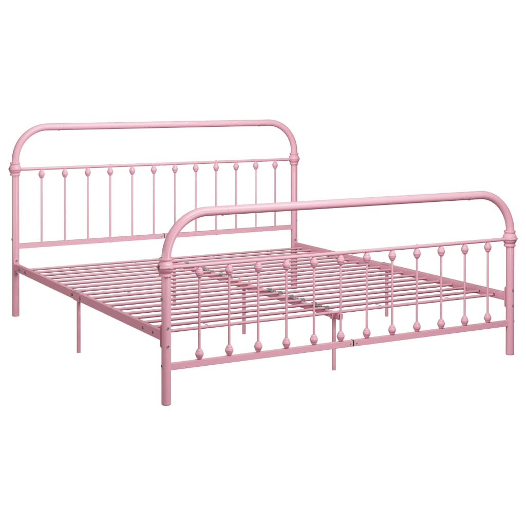 Bedframe metaal zwart 120x200 cm