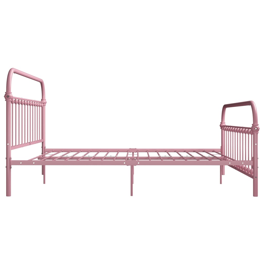 Bedframe metaal zwart 120x200 cm