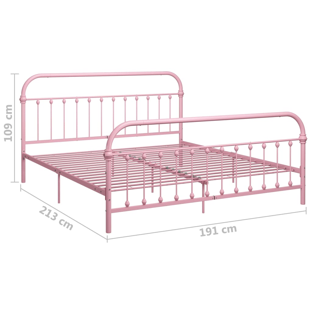 Bedframe metaal 90x200 cm