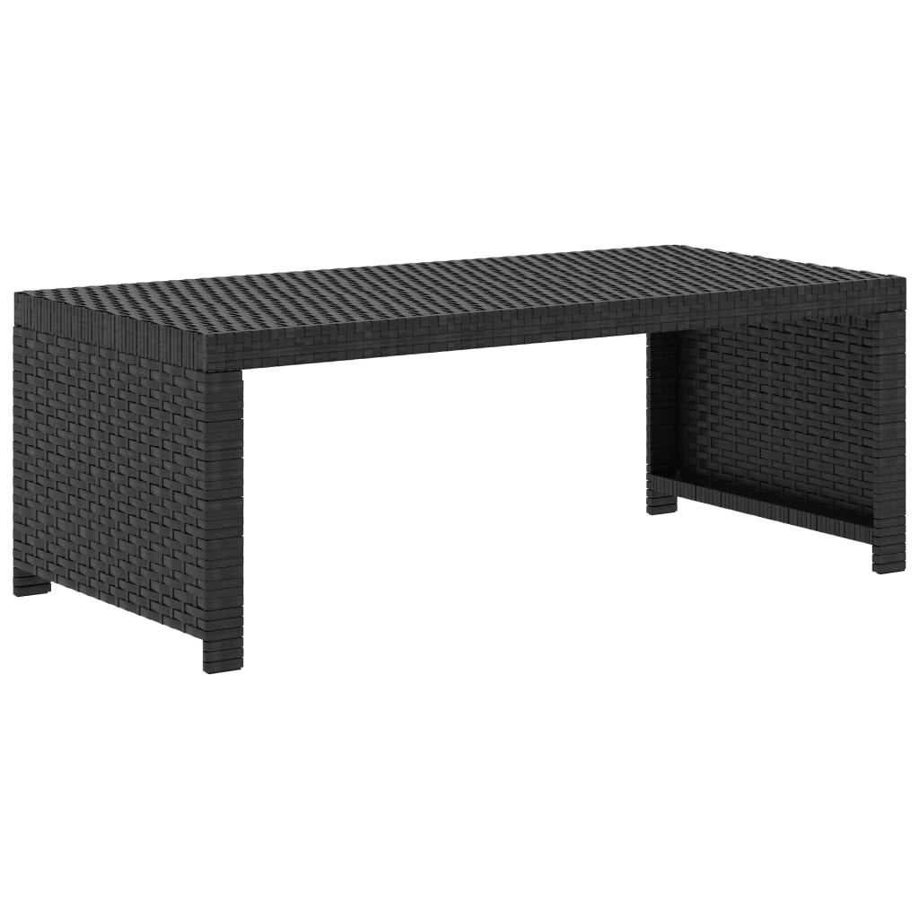 5-delige Loungeset met kussens poly rattan