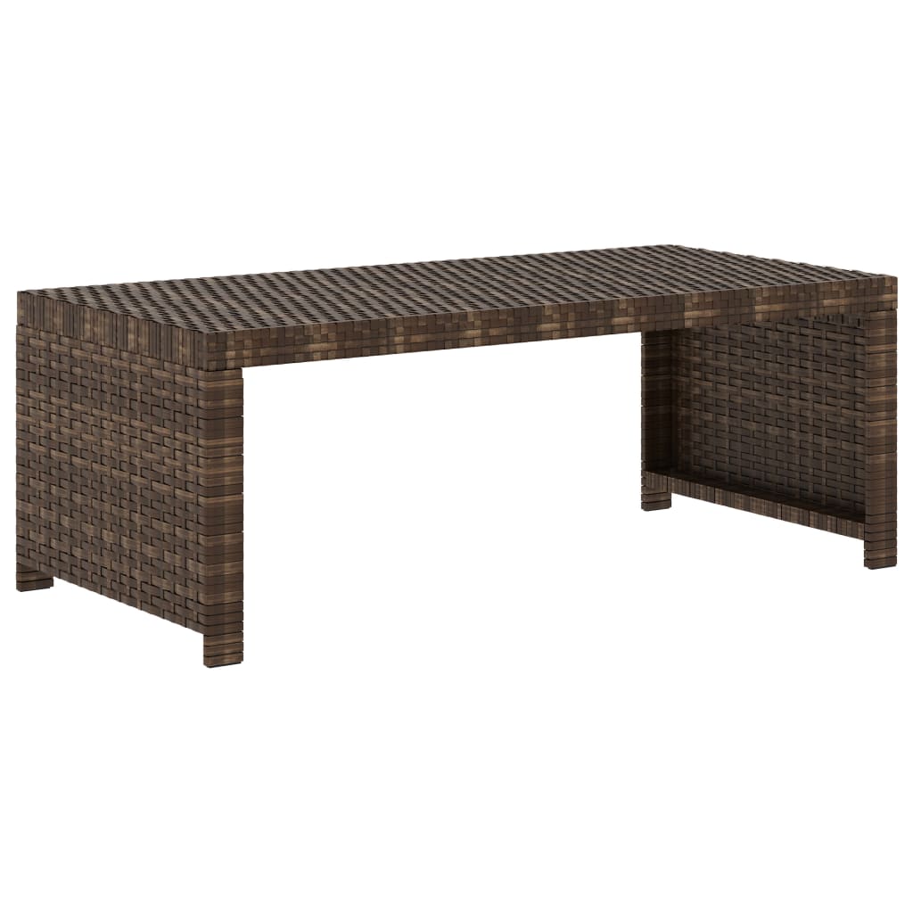 5-delige Loungeset met kussens poly rattan