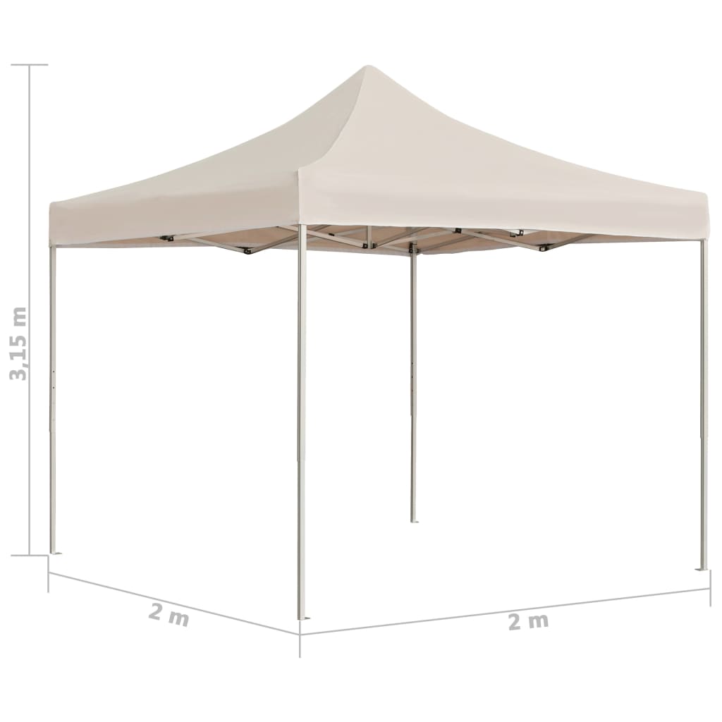 Partytent professioneel inklapbaar 2x2 m aluminium