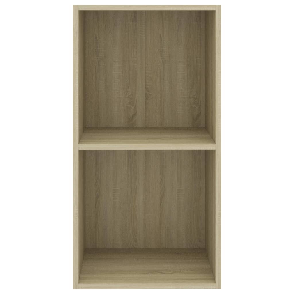 Boekenkast 60x30x189 cm bewerkt hout eikenkleurig