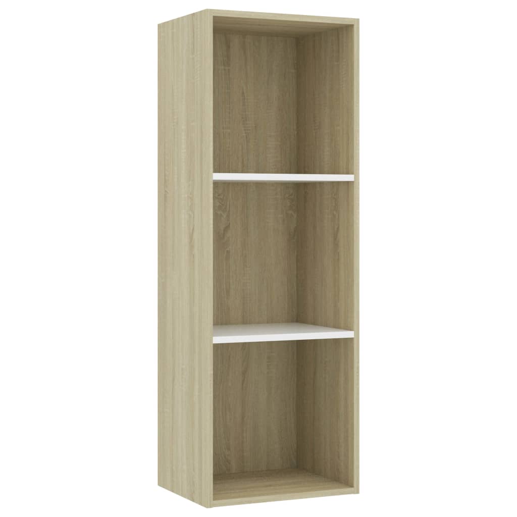 Boekenkast 60x30x189 cm bewerkt hout eikenkleurig