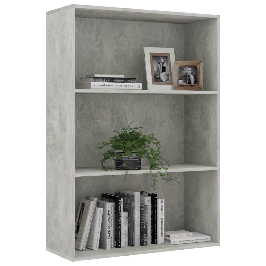 Boekenkast 60x30x189 cm bewerkt hout eikenkleurig