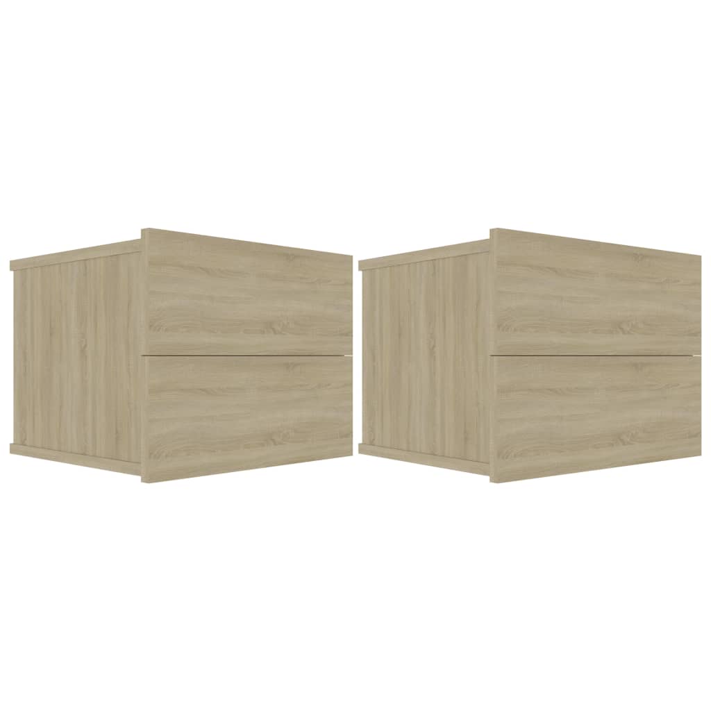 Tables de chevet 2 pcs 40x30x30 cm bois fini