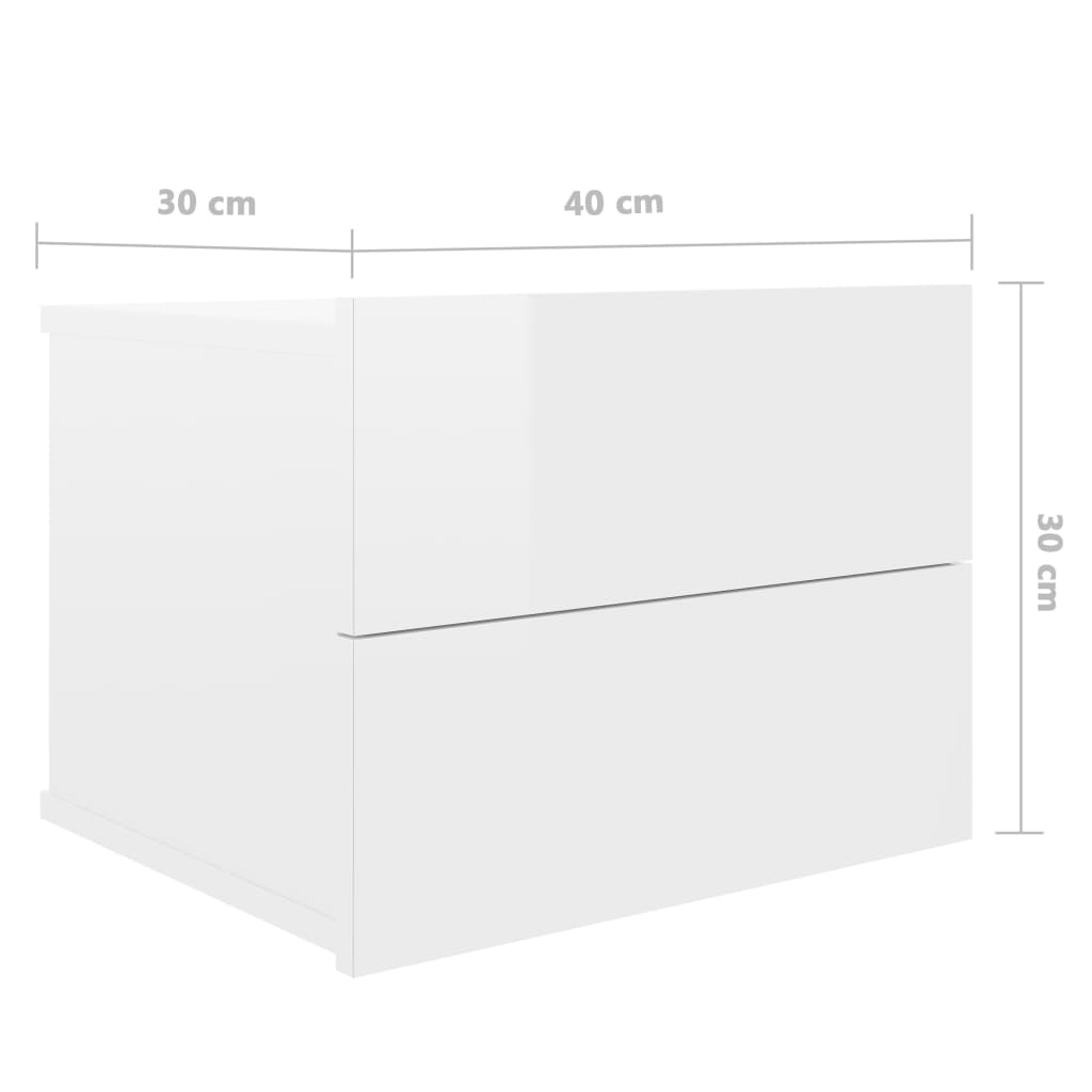 Table de chevet 40x30x30 cm en bois travaillé