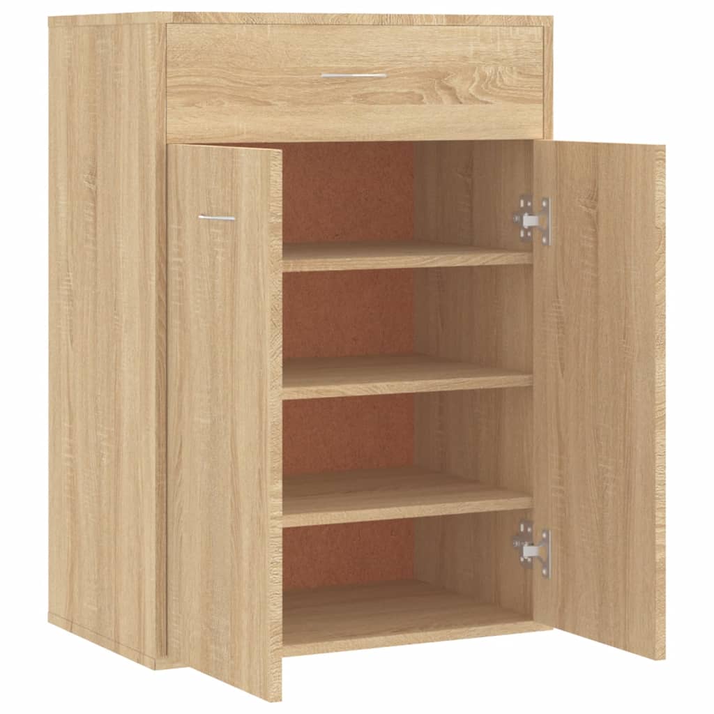 Schoenenkast 60x35x84 cm bewerkt hout