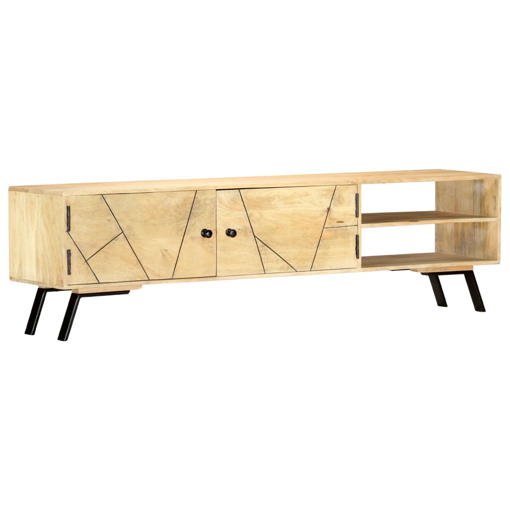 Tv-meubel 140x30x40 cm massief mangohout