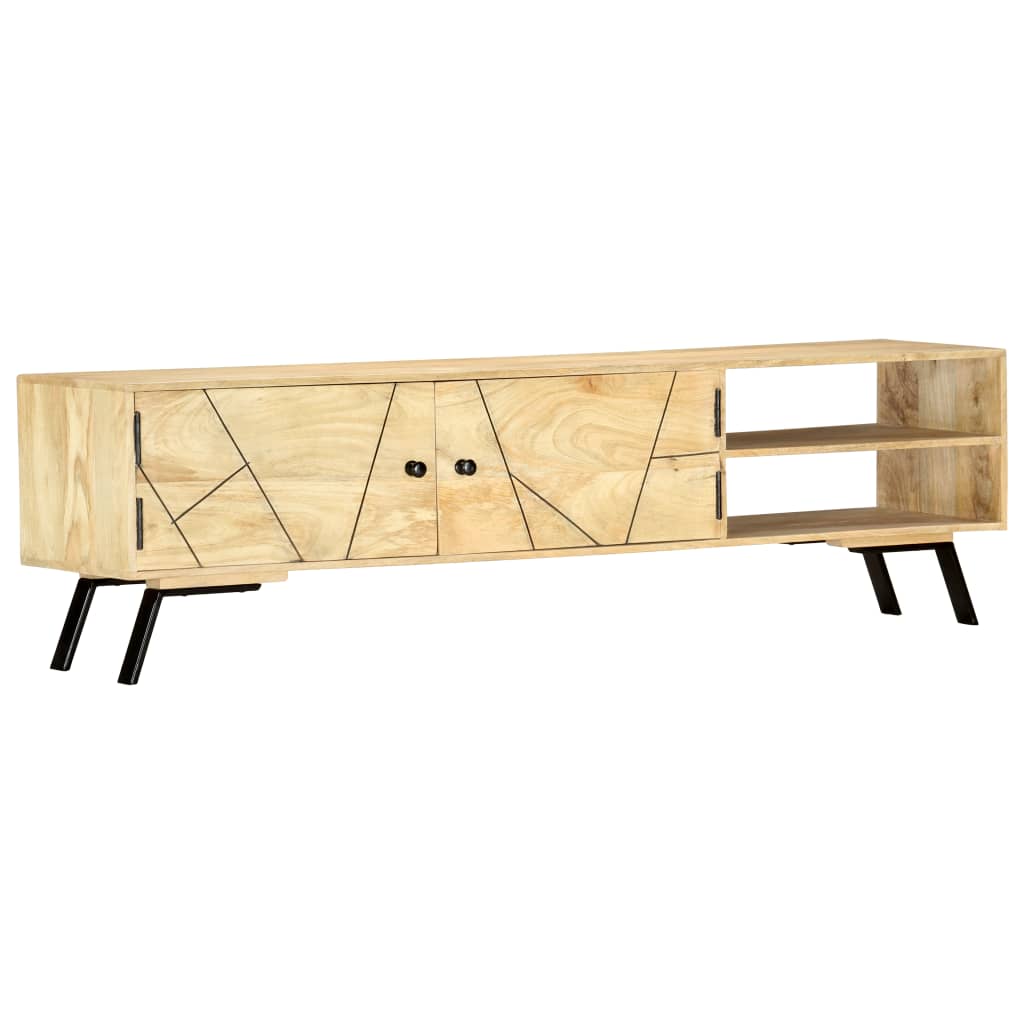 Tv-meubel 140x30x40 cm massief mangohout