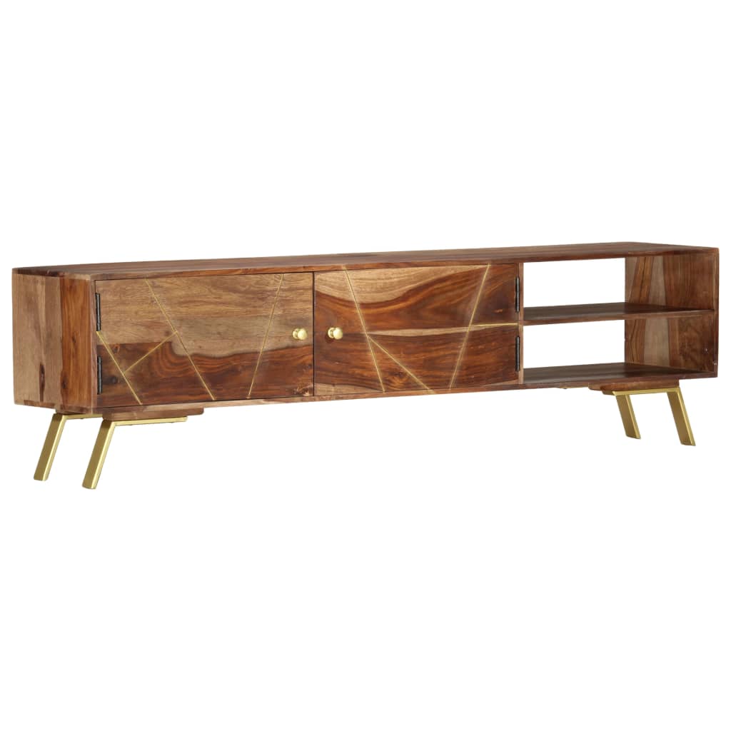 Tv-meubel 140x30x40 cm massief mangohout