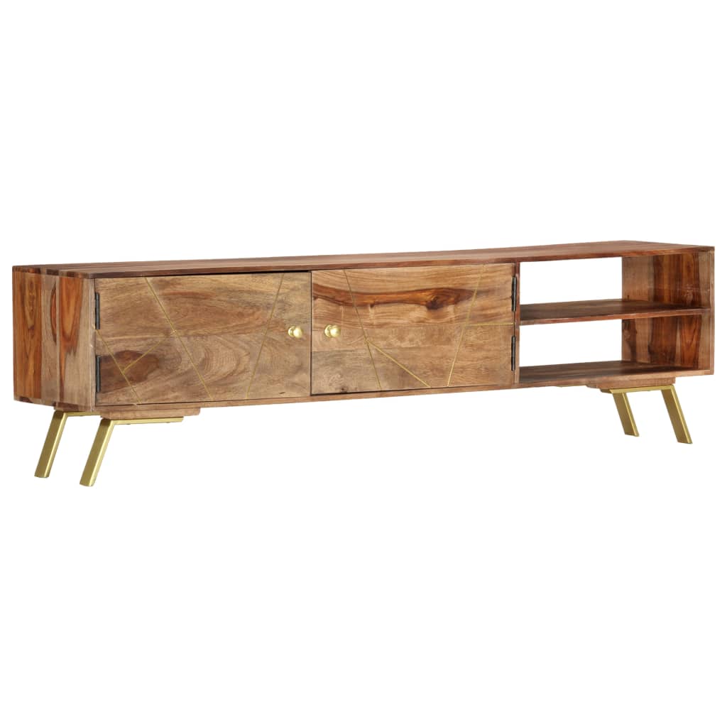 Tv-meubel 140x30x40 cm massief mangohout