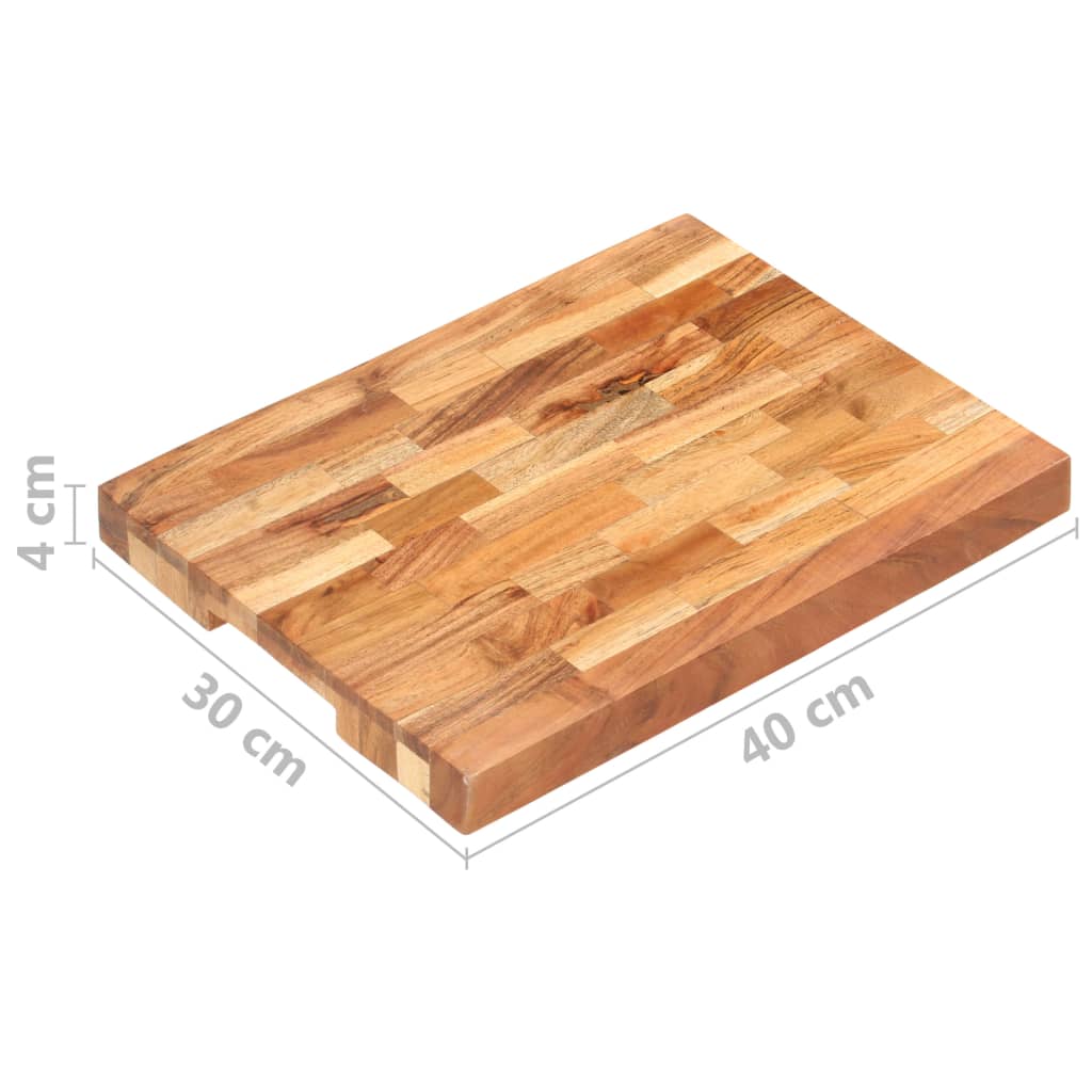 Hakblok 50x35x4 cm massief acaciahout