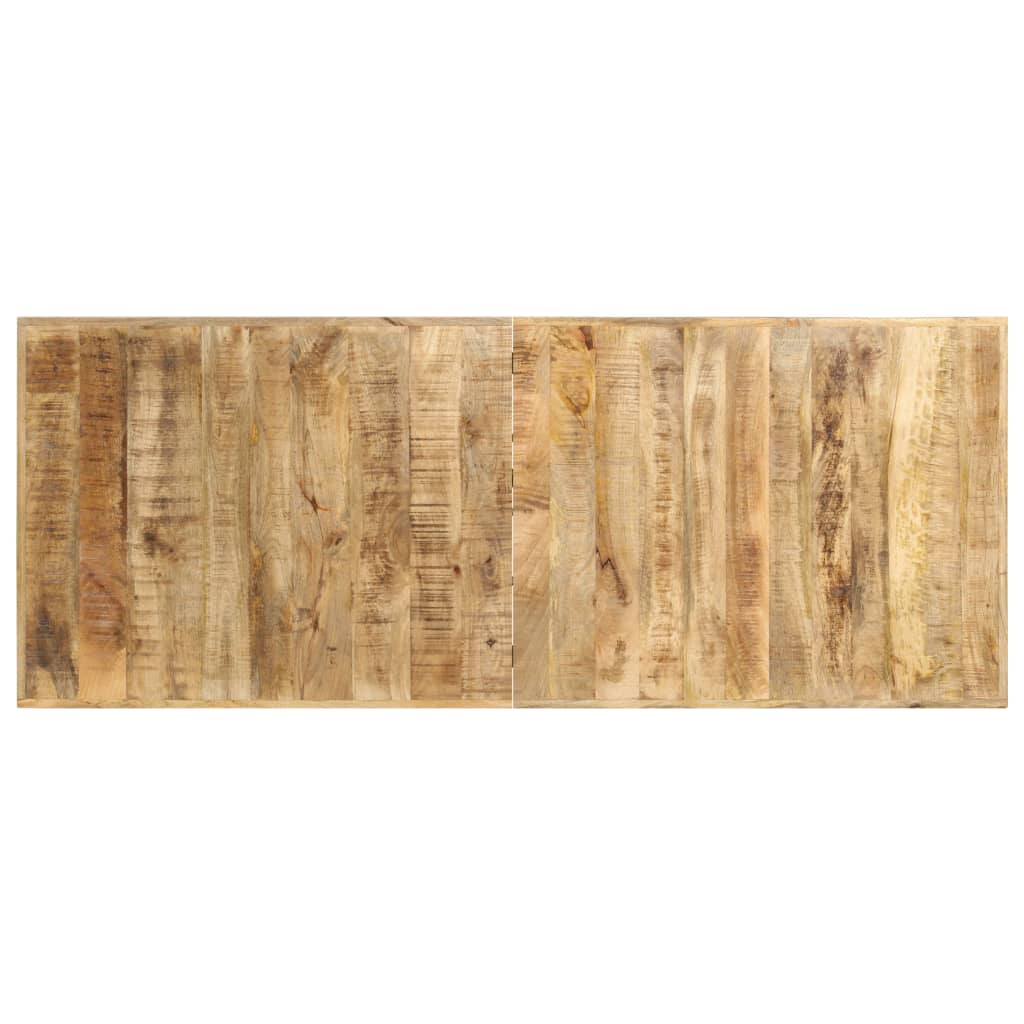 Table de bar 60x60x107 cm bois de manguier brut