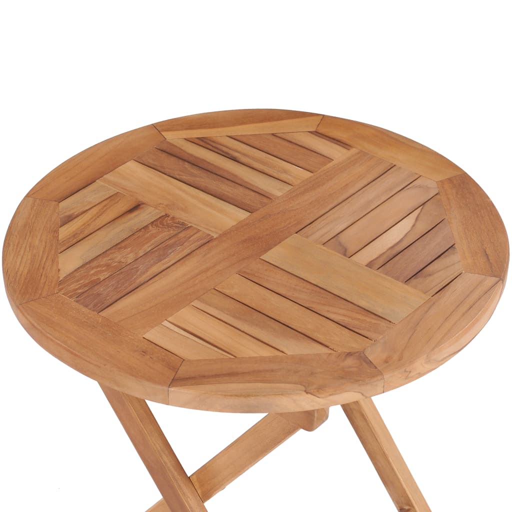 Table de jardin pliante 45x45x45 cm teck massif