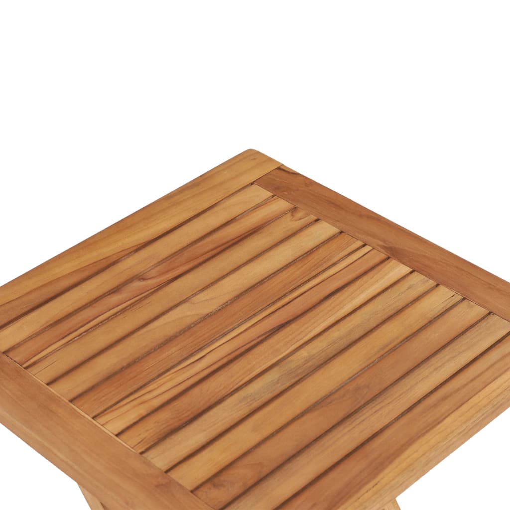 Table de jardin pliante 45x45x45 cm teck massif