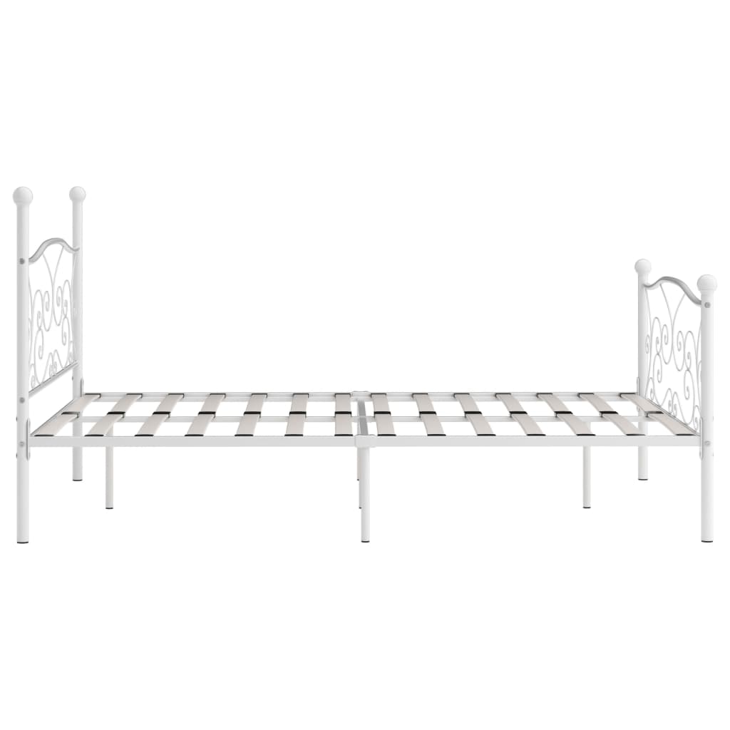 Bedframe met lattenbodem metaal 200x200 cm