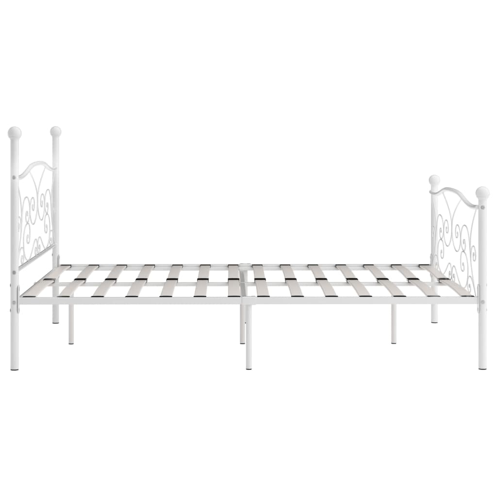 Bedframe met lattenbodem metaal 200x200 cm