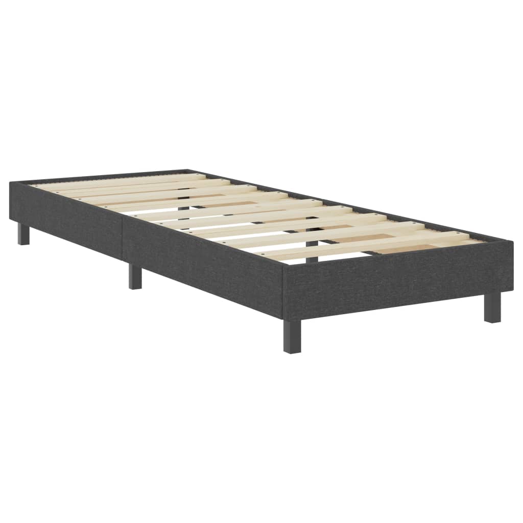 Boxspringframe stof grijs 90x200 cm