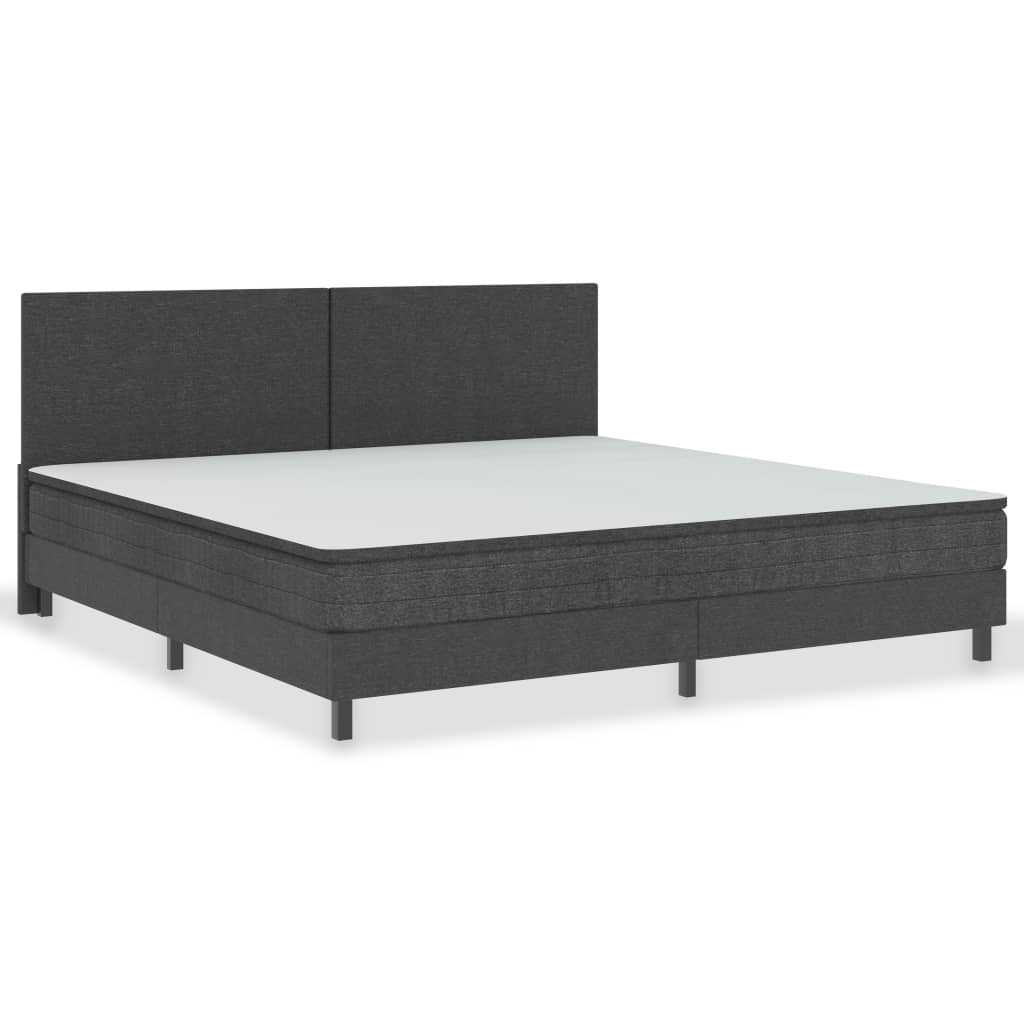 Boxspringframe stof grijs 90x200 cm