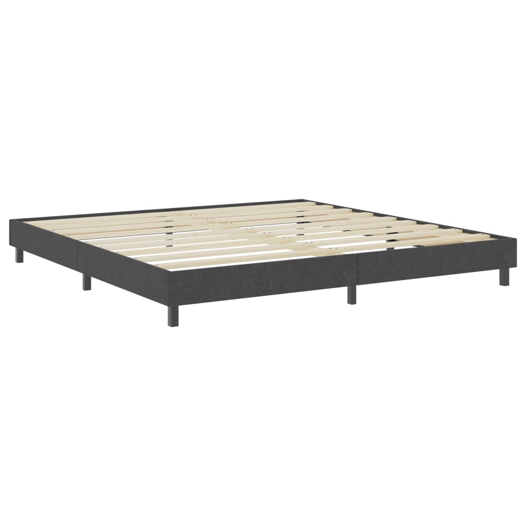 Boxspringframe stof grijs 90x200 cm