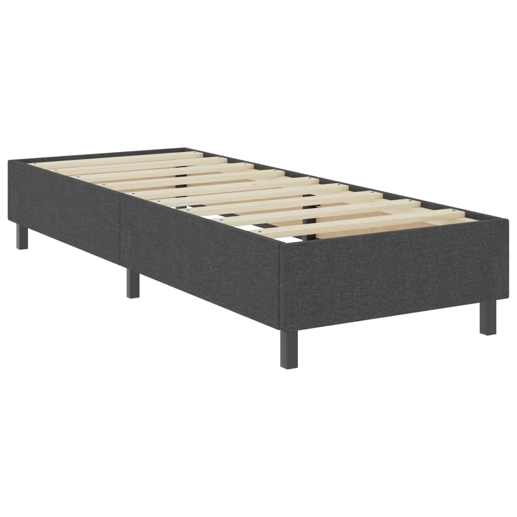 Boxspringframe stof grijs 90x200 cm