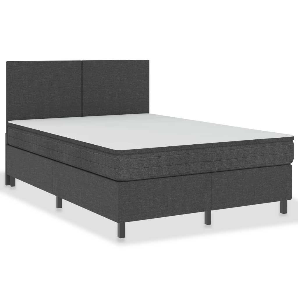 Boxspringframe stof grijs 90x200 cm