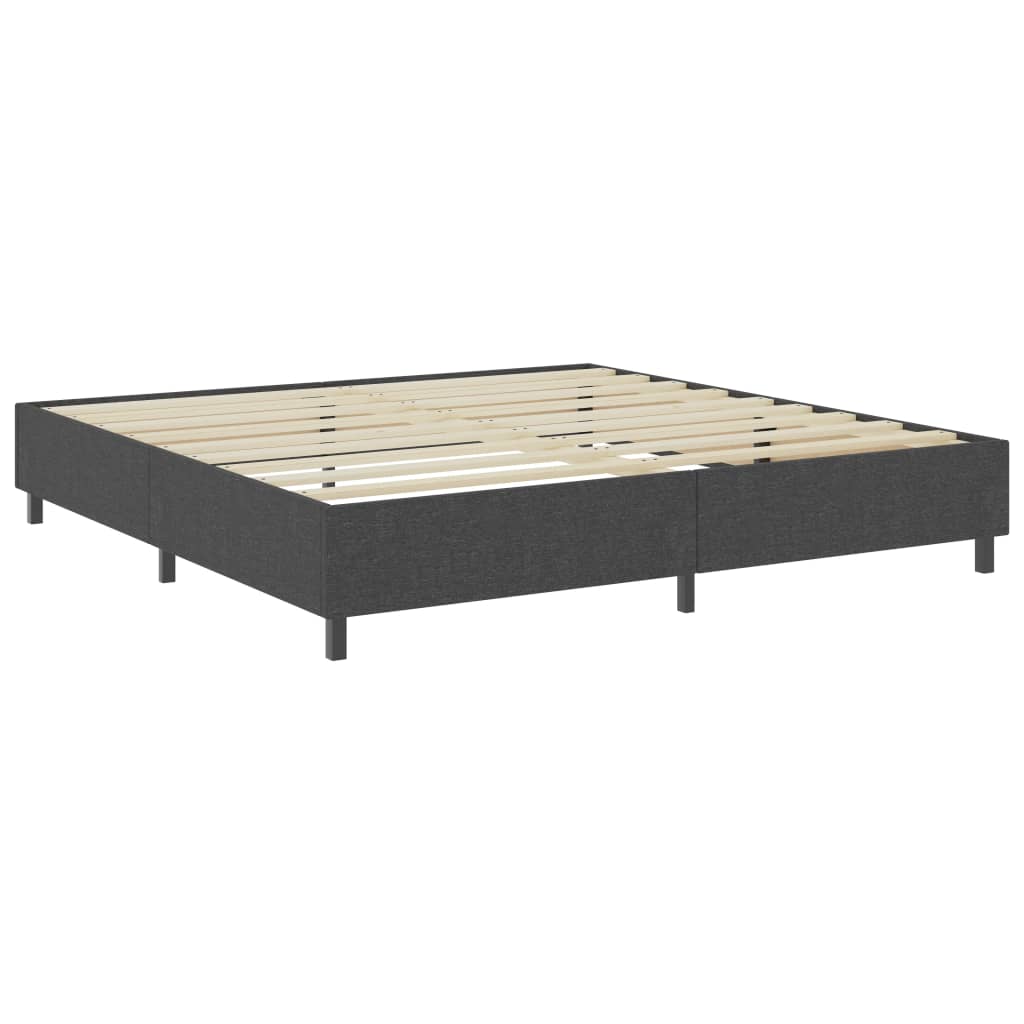 Boxspringframe stof grijs 90x200 cm