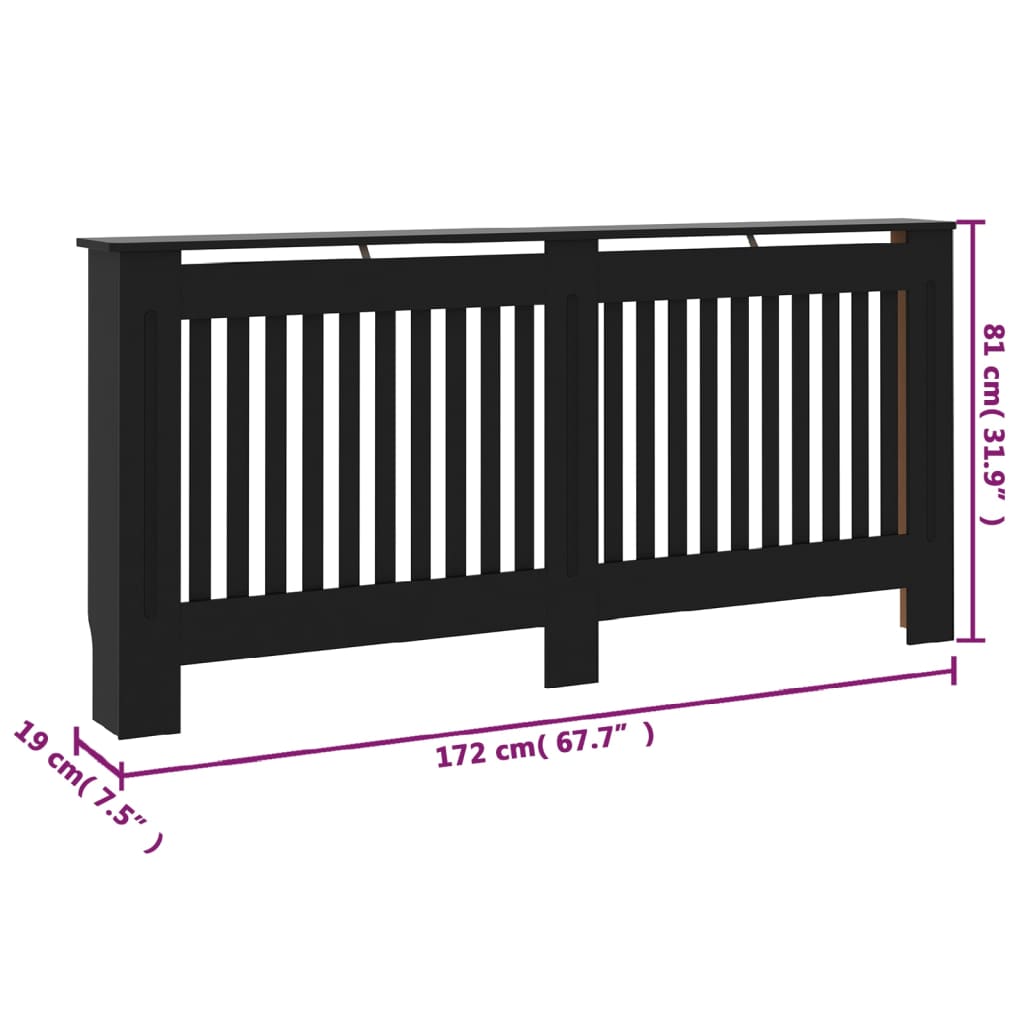 Radiatorombouw 172x19x81 cm MDF