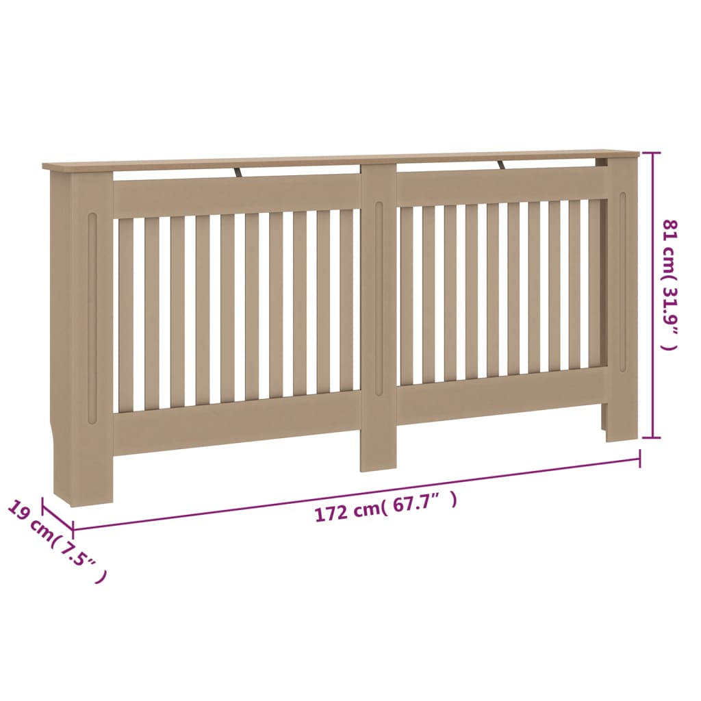 Radiatorombouw 172x19x81 cm MDF