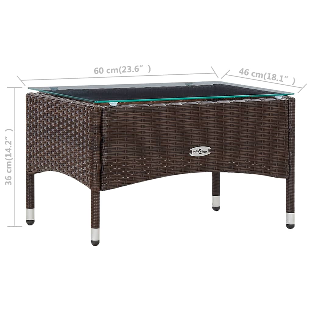 5-delige Loungeset met kussens poly rattan