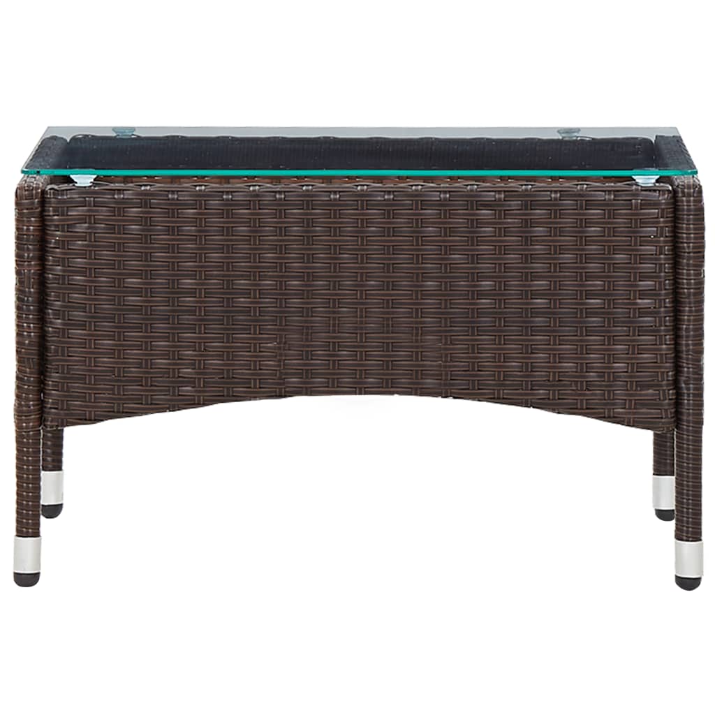 Salontafel 60x40x36 cm poly rattan